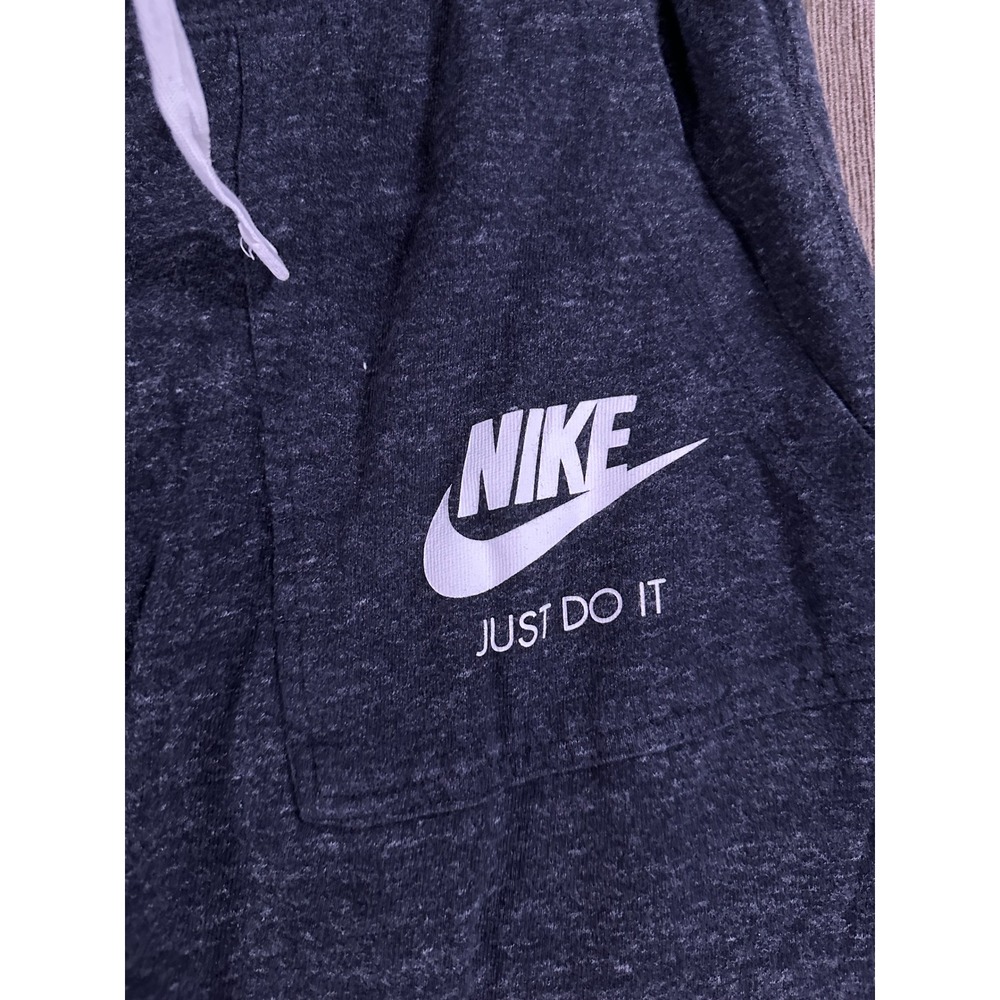 Nike Sportswear Gym Vintage Capri Joggers Dark Grey Heather Womens Small - Picture 3 of 7